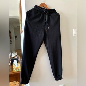Zara black dressy joggers - size extra small